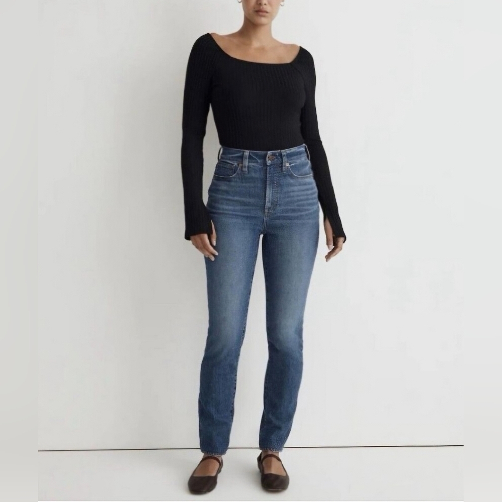 MADEWELL The Curvy Perfect Vintage Jean in Decatur Wash